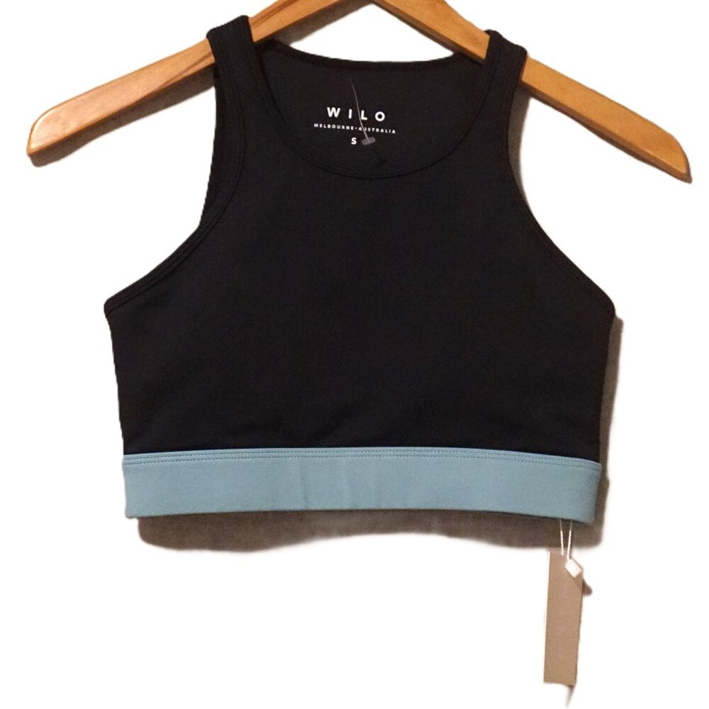 Wilo Color Block Sports Black with Teal Band Melbourne Australia Women’s Small